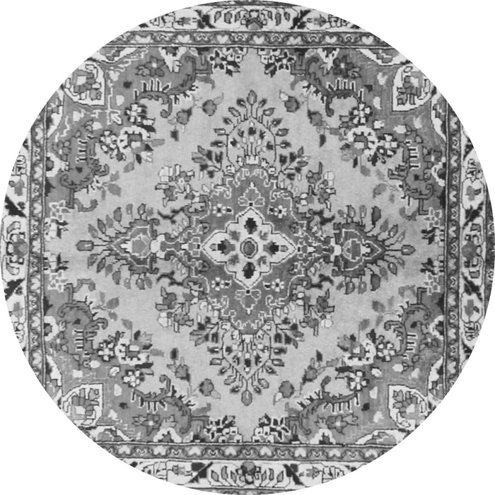 Square Persian Gray Traditional Rug, tr3884gry