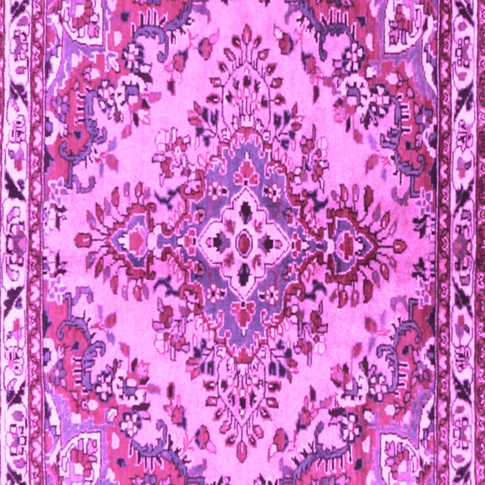 Machine Washable Persian Purple Traditional Area Rugs, wshtr3884pur