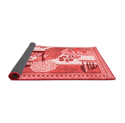 Animal Red Traditional Area Rugs