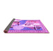 Sideview of Animal Purple Traditional Rug, tr3885pur