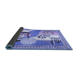 Sideview of Animal Blue Traditional Rug, tr3885blu