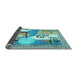 Sideview of Animal Light Blue Traditional Rug, tr3885lblu