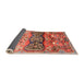 Sideview of Traditional Sunrise Orange Animal Rug, tr3886