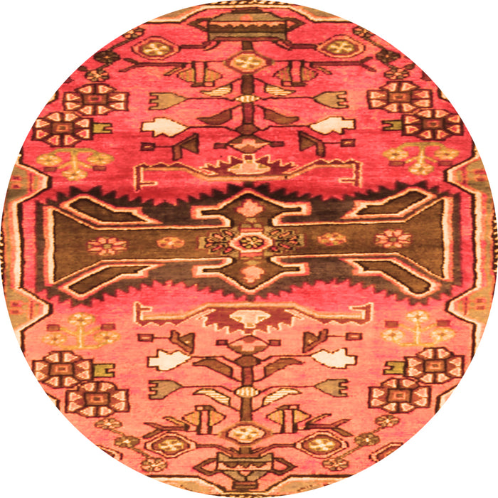 Machine Washable Animal Orange Traditional Area Rugs, wshtr3886org