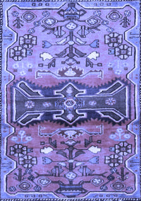 Animal Blue Traditional Rug, tr3886blu