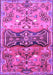 Machine Washable Animal Purple Traditional Area Rugs, wshtr3886pur