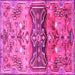 Square Machine Washable Animal Pink Traditional Rug, wshtr3886pnk