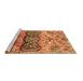 Sideview of Machine Washable Animal Brown Traditional Rug, wshtr3886brn