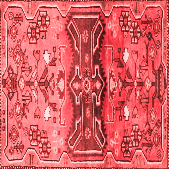 Animal Red Traditional Rug, tr3886red