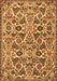 Machine Washable Persian Brown Traditional Rug, wshtr3887brn