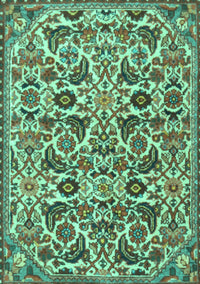 Persian Turquoise Traditional Rug, tr3887turq