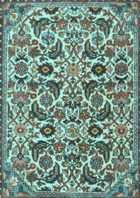 Persian Light Blue Traditional Rug, tr3887lblu