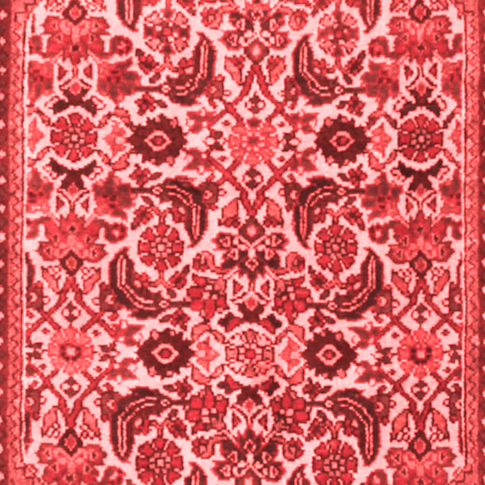 Machine Washable Persian Red Traditional Rug, wshtr3887red