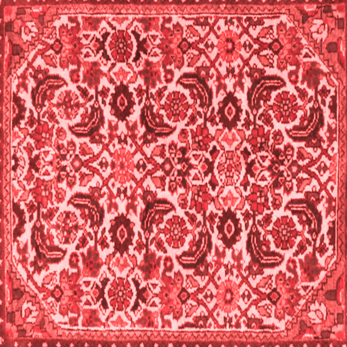 Machine Washable Persian Red Traditional Rug, wshtr3887red