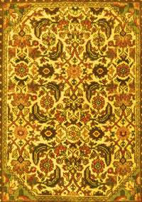 Persian Yellow Traditional Rug, tr3887yw