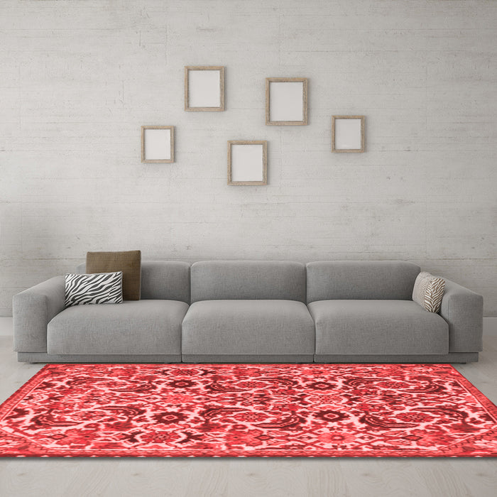 Traditional Red Washable Rugs