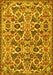 Machine Washable Persian Yellow Traditional Rug, wshtr3887yw