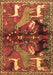 Animal Brown Traditional Rug, tr3888brn