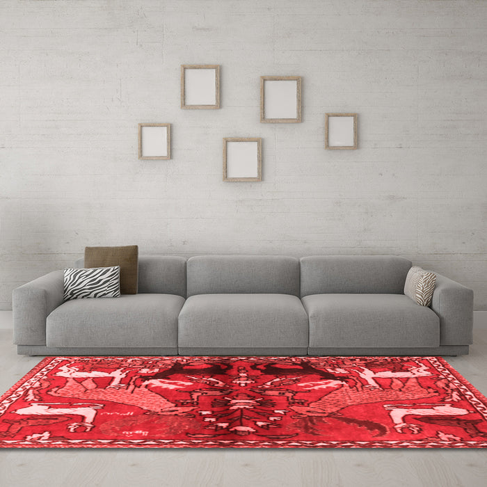 Traditional Red Washable Rugs