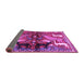 Sideview of Animal Purple Traditional Rug, tr3888pur