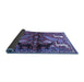 Sideview of Animal Blue Traditional Rug, tr3888blu