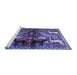 Sideview of Machine Washable Animal Blue Traditional Rug, wshtr3888blu