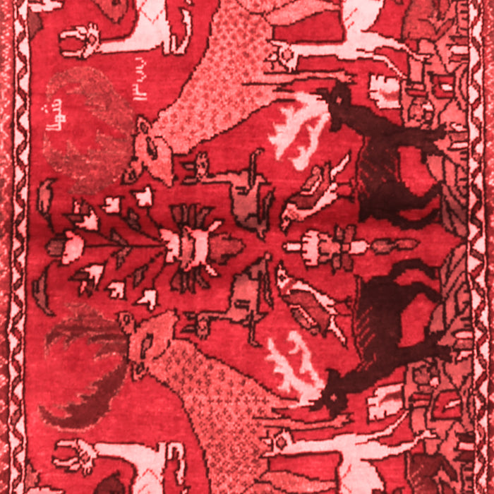 Animal Red Traditional Area Rugs