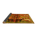 Sideview of Animal Yellow Traditional Rug, tr3888yw