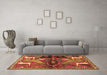 Machine Washable Animal Brown Traditional Rug in a Living Room,, wshtr3888brn