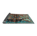 Sideview of Animal Light Blue Traditional Rug, tr3888lblu