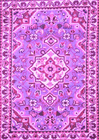 Medallion Purple Traditional Rug, tr3889pur