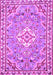 Medallion Purple Traditional Rug, tr3889pur