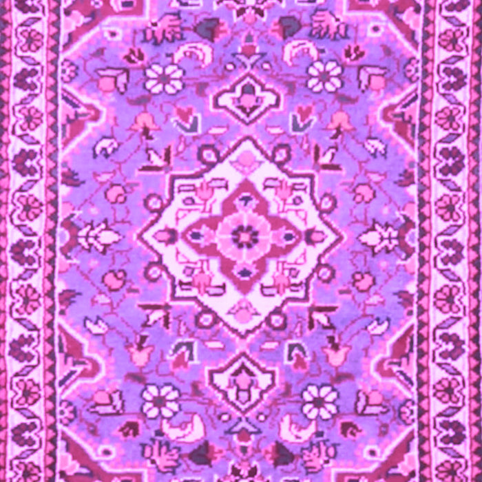 Medallion Purple Traditional Rug, tr3889pur