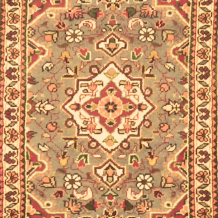 Medallion Brown Traditional Rug, tr3889brn