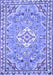 Medallion Blue Traditional Rug, tr3889blu