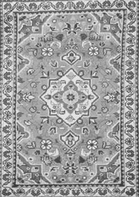 Medallion Gray Traditional Rug, tr3889gry