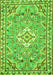 Medallion Green Traditional Rug, tr3889grn