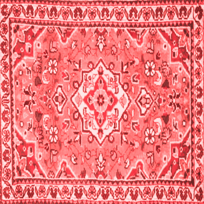 Medallion Red Traditional Rug, tr3889red
