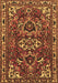 Machine Washable Persian Brown Traditional Rug, wshtr388brn