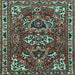 Square Persian Light Blue Traditional Rug, tr388lblu