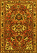 Machine Washable Persian Yellow Traditional Rug, wshtr388yw