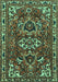 Persian Turquoise Traditional Rug, tr388turq