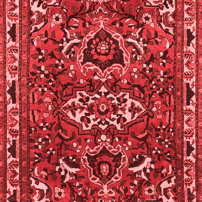 Machine Washable Persian Red Traditional Rug, wshtr388red