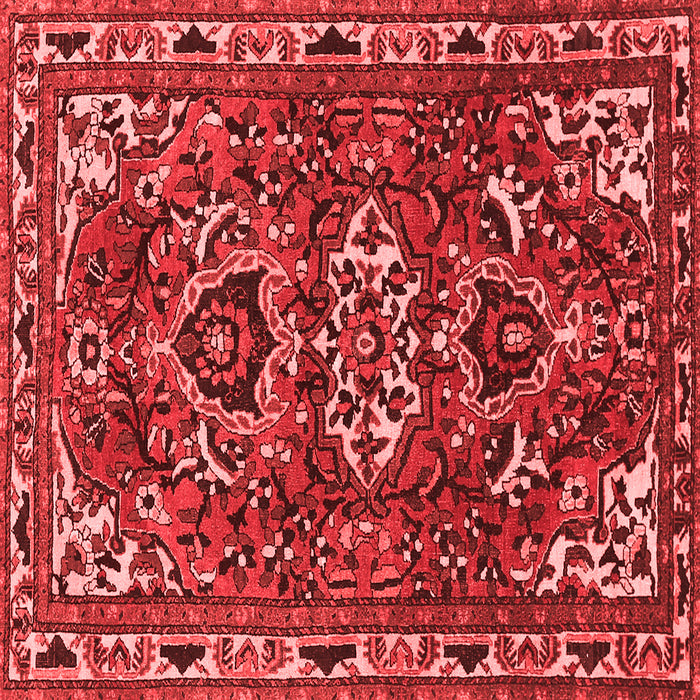 Machine Washable Persian Red Traditional Rug, wshtr388red