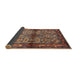Sideview of Traditional Orange Brown Persian Rug, tr3890