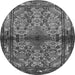 Square Persian Gray Traditional Rug, tr3890gry