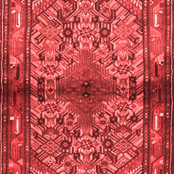 Machine Washable Persian Red Traditional Rug, wshtr3890red
