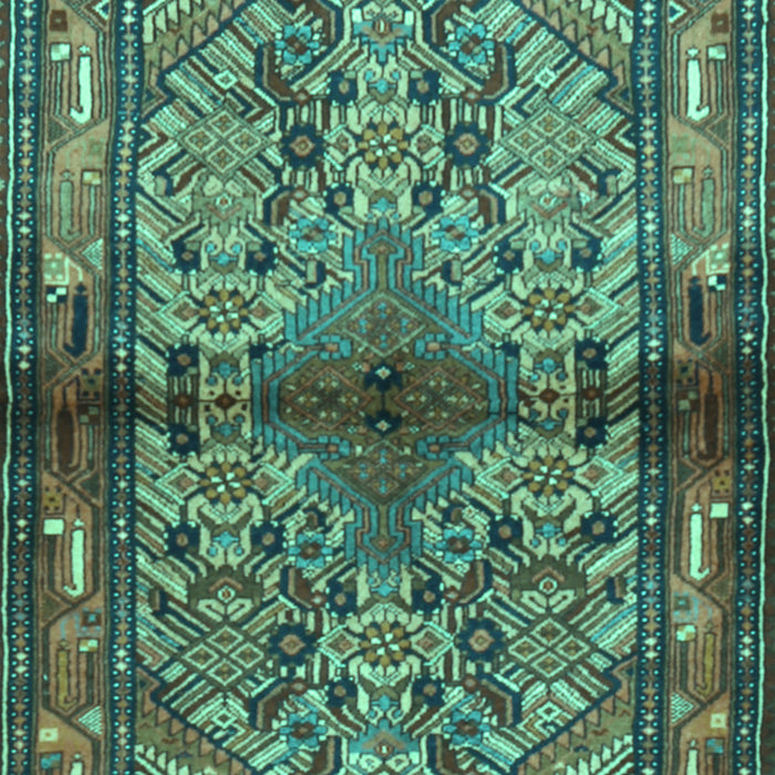 Machine Washable Persian Turquoise Traditional Area Rugs, wshtr3890turq