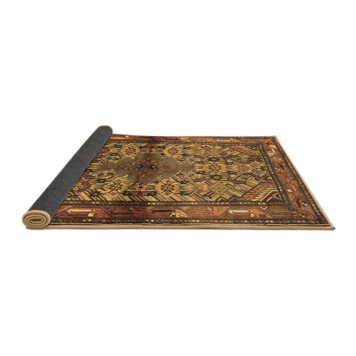 Sideview of Persian Brown Traditional Rug, tr3890brn