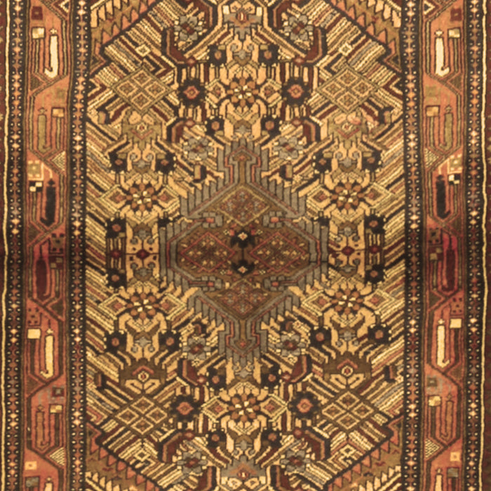 Machine Washable Persian Brown Traditional Rug, wshtr3890brn